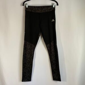 Adidas Climalite Black & Grey Athletic Leggings